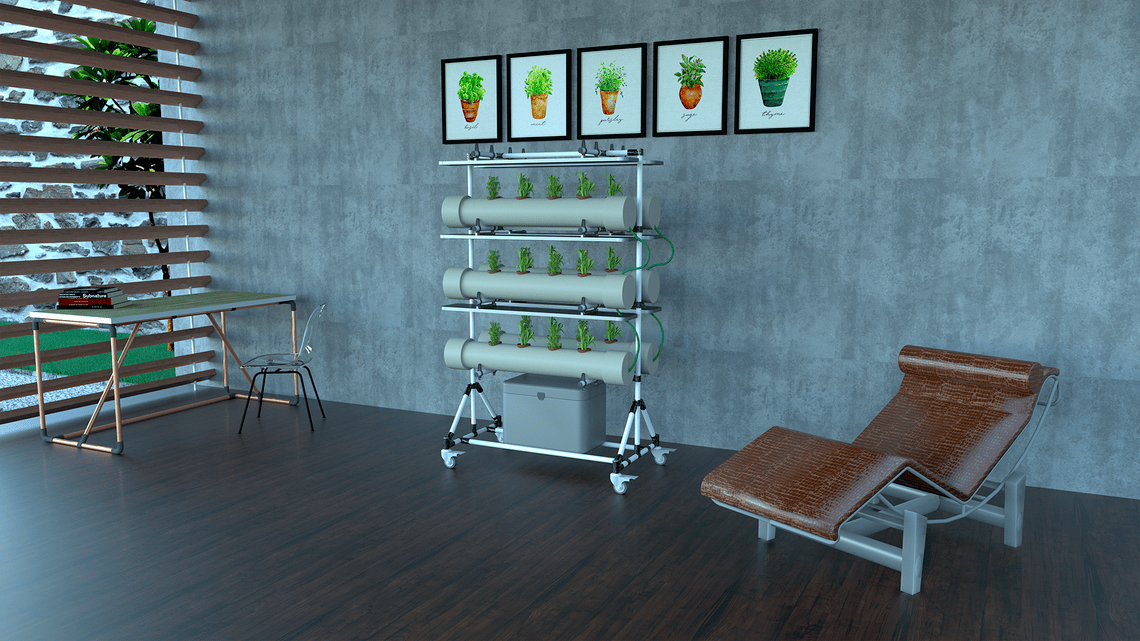 Structure agricole urbaine DIY