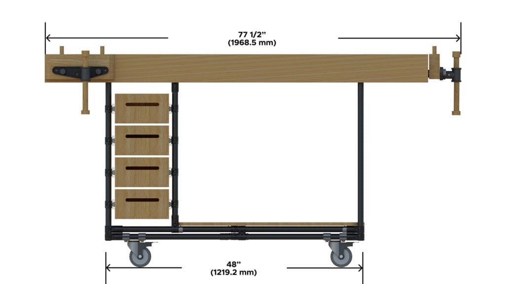 DIY heavy-duty workbench