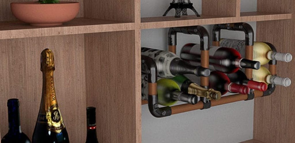 DIY wine rack