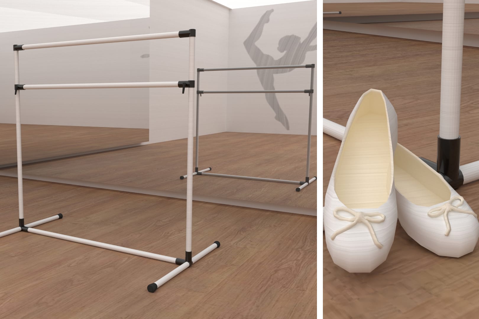 DIY Freestanding Ballet Barre for Any Age, Height, and Skill Level