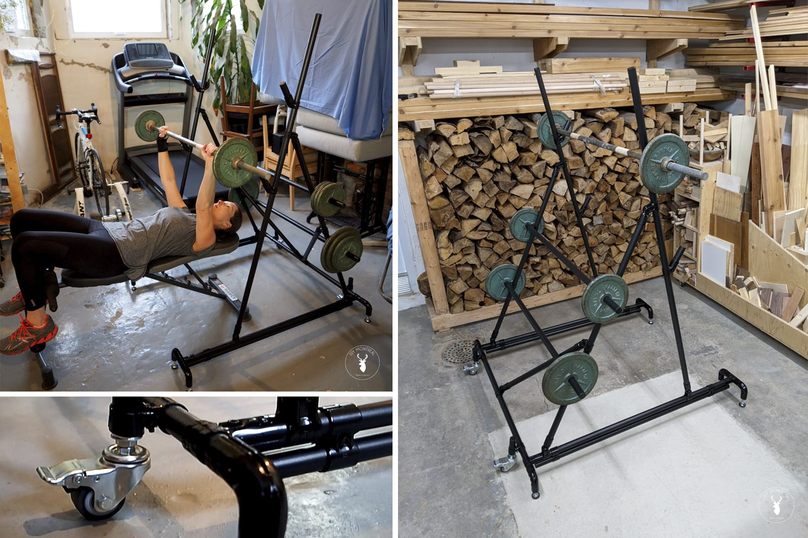 DIY squat rack