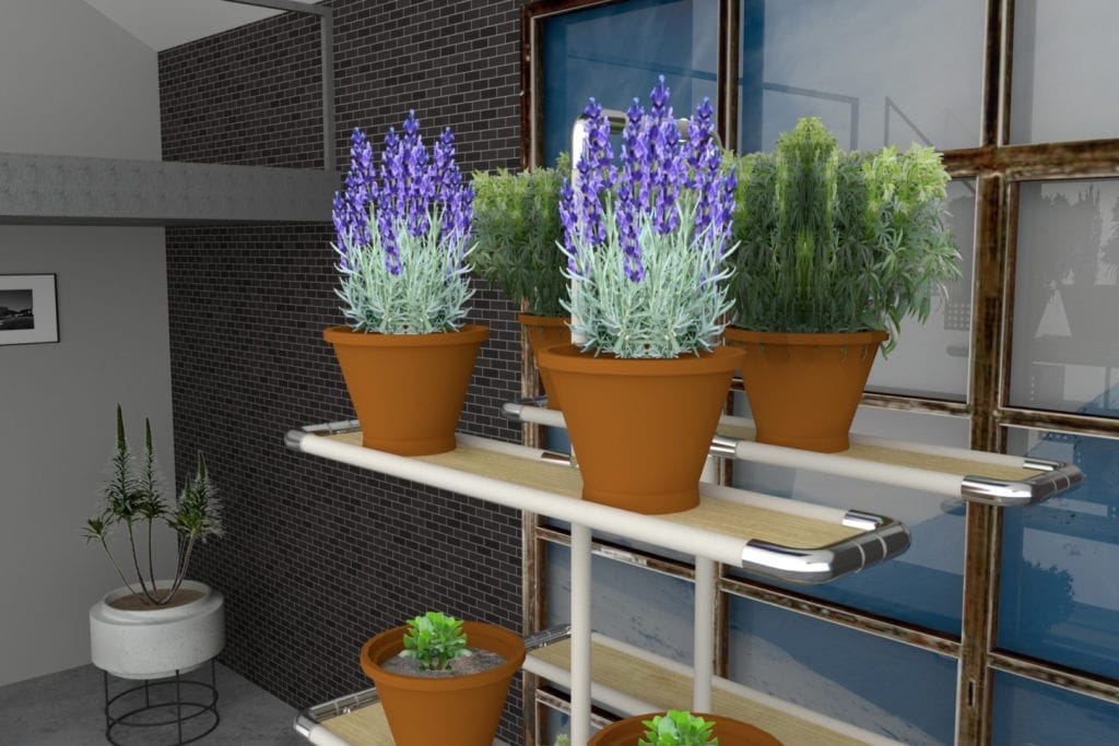 DIY planter stand