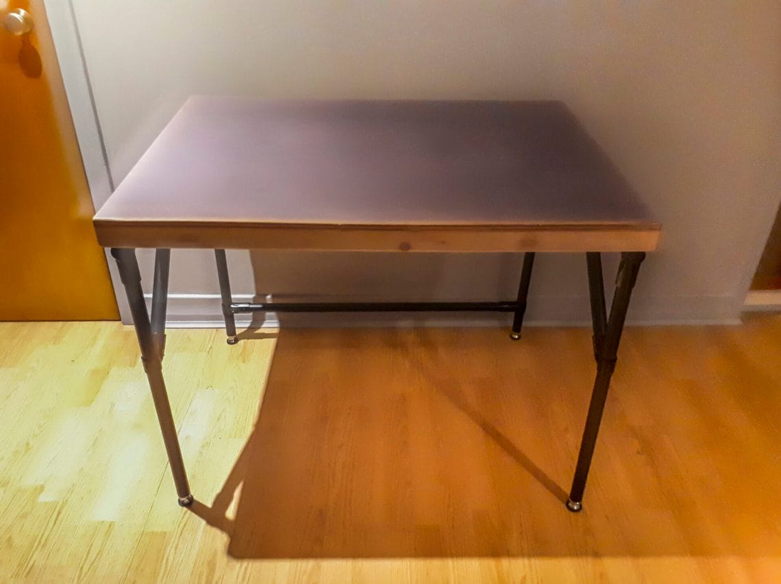 DIY folding table