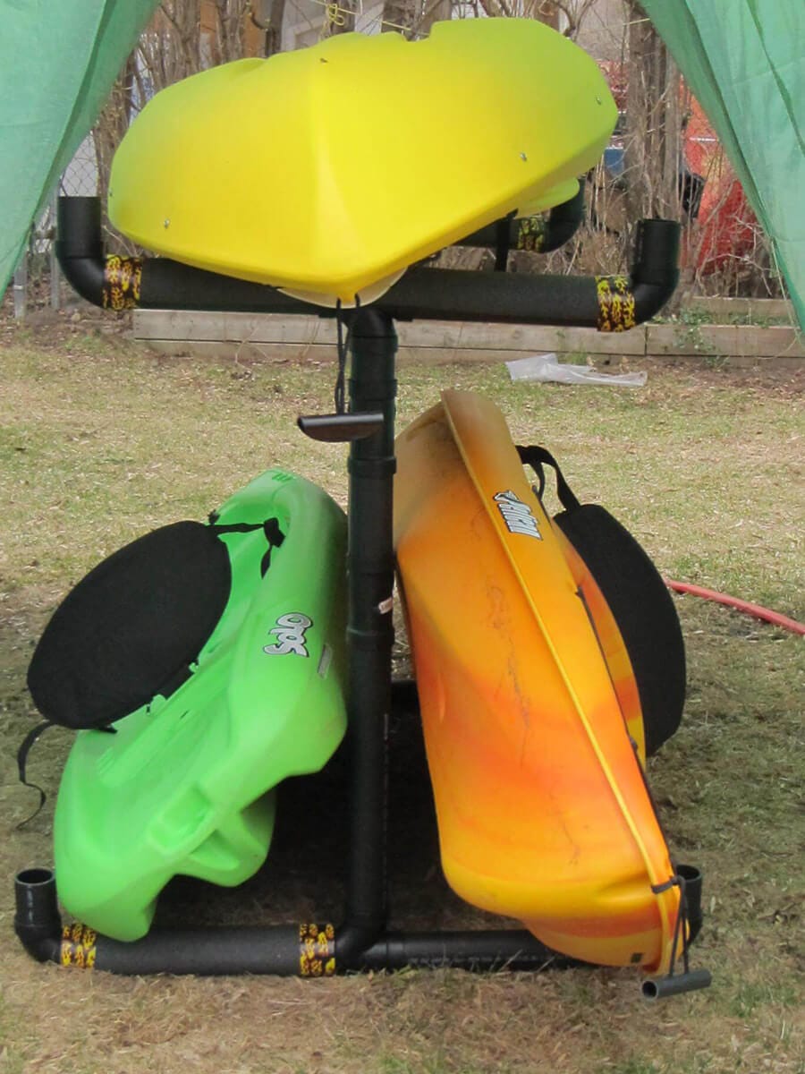 Rangement De Kayak, Montage Mural Pour Kayak, Support De Rangement Pour  Kayak En Acier Robuste Pouvant Supporter Jusqu'à 100 Livres Avec Protecteur  Eva Pour Suspendre Des Vélos, Des Planches De Surf Ou