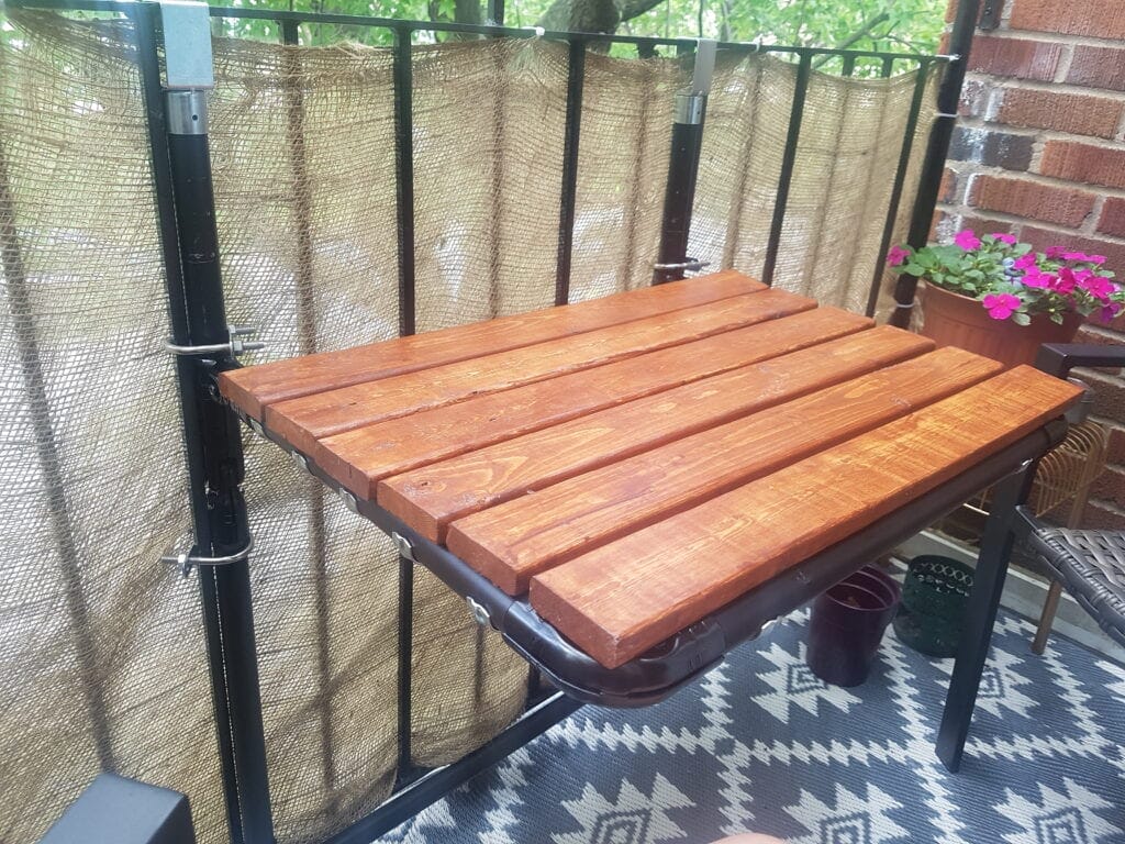 Table amovible pour patio