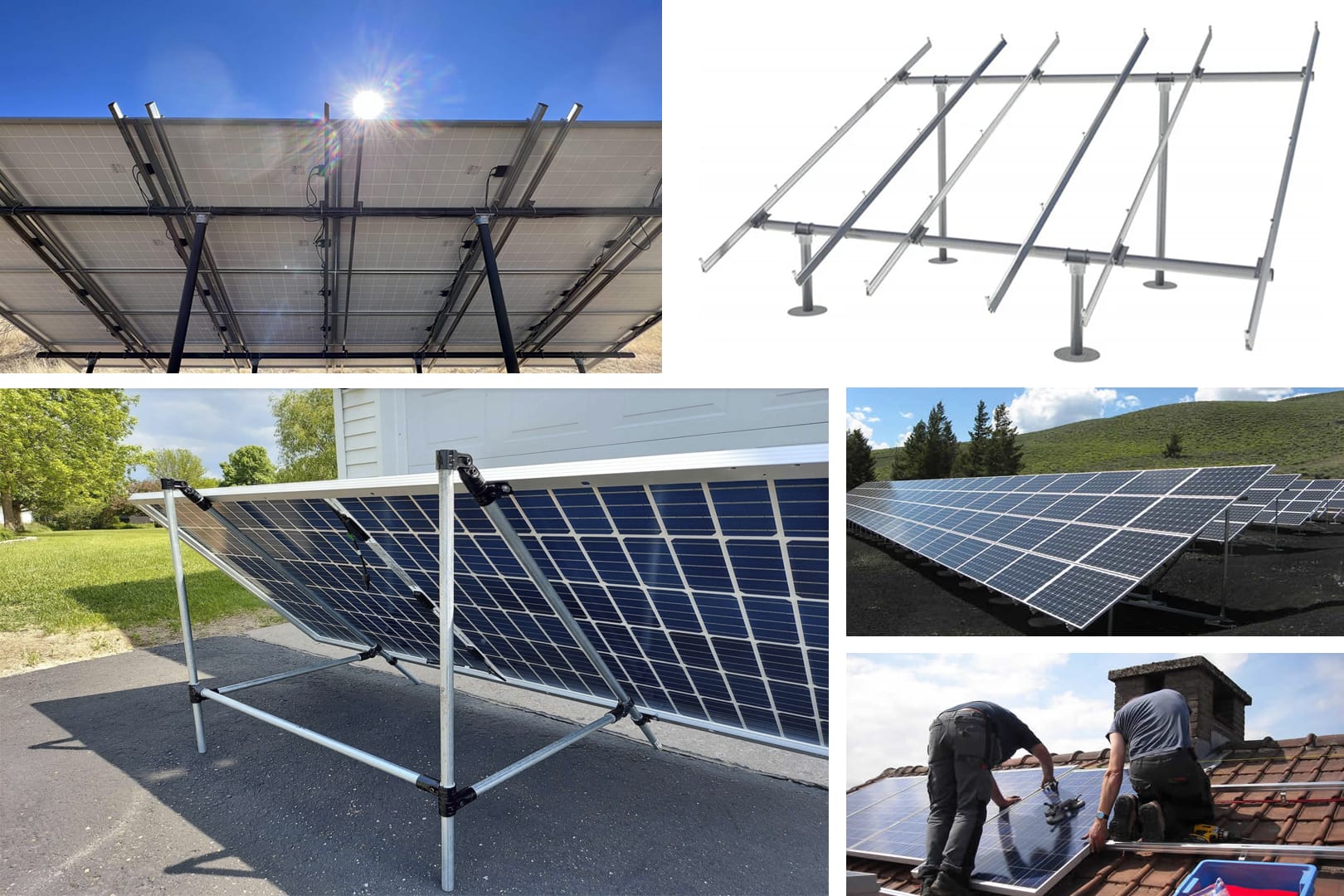 Solar discount panel rack