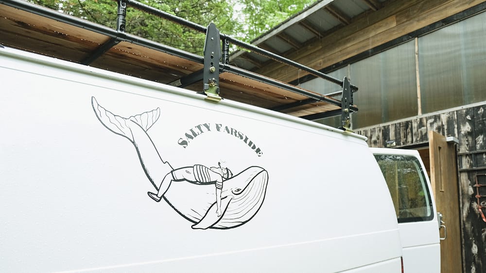 Constance's DIY van roof rack