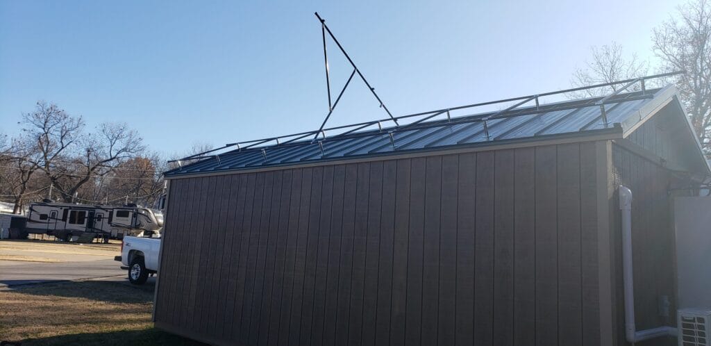 diy roof solar panel stand
