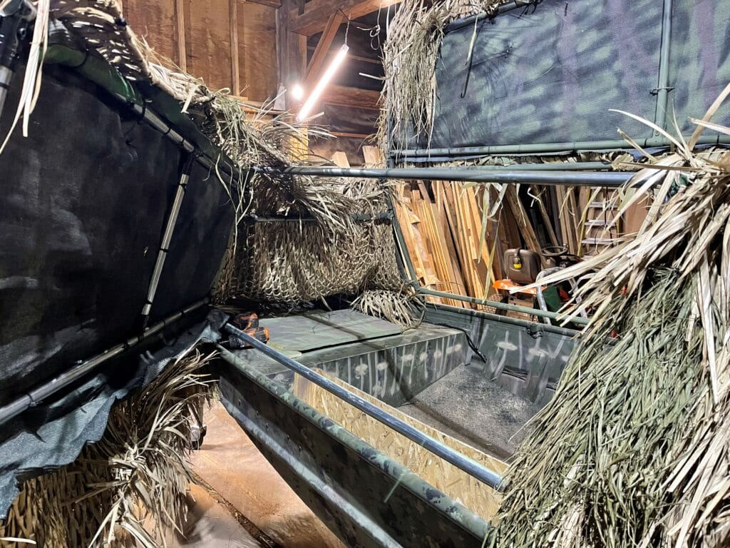 conduit duck boat blind