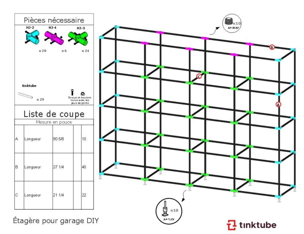 DIY rangement pour garage avec plan