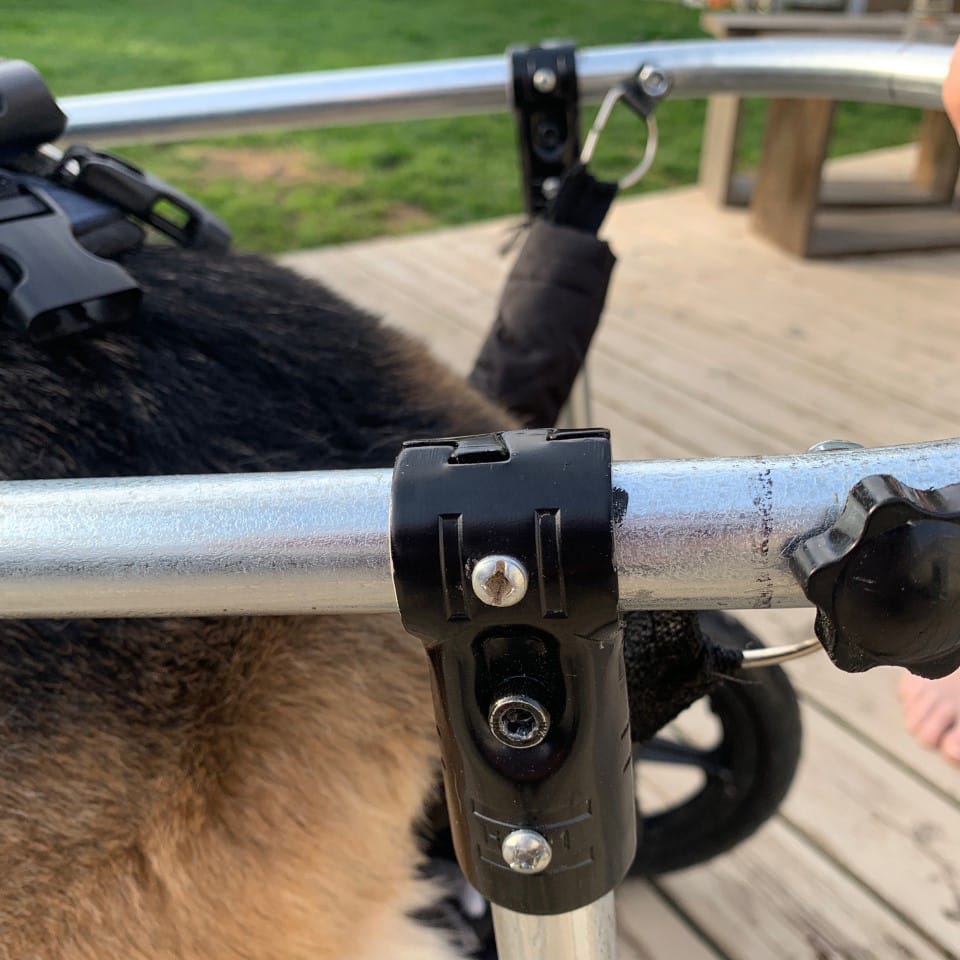 DIY dog wheelchair