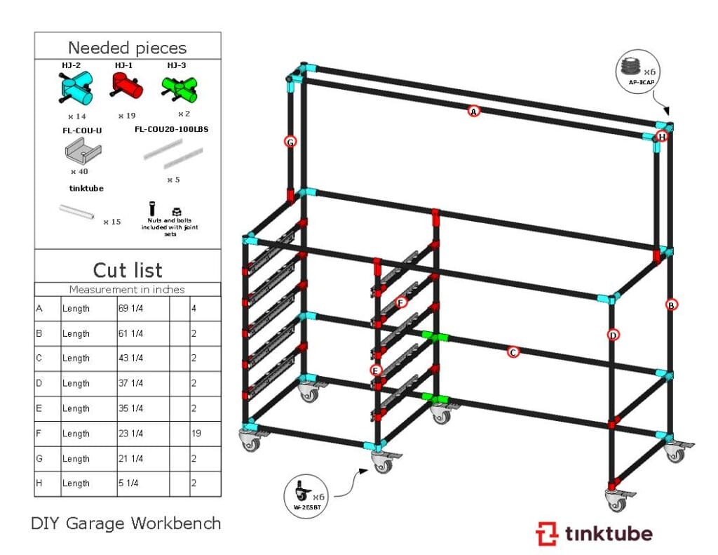 DIY workbench plans