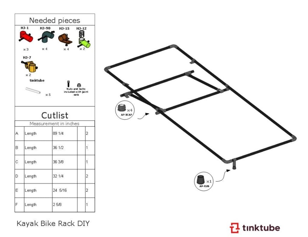 DIY Kayak-bike-rack-trailer