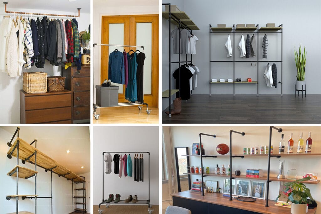 tiny house clothing storage idea