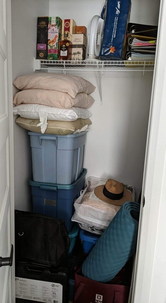 Jacob's closet organizer