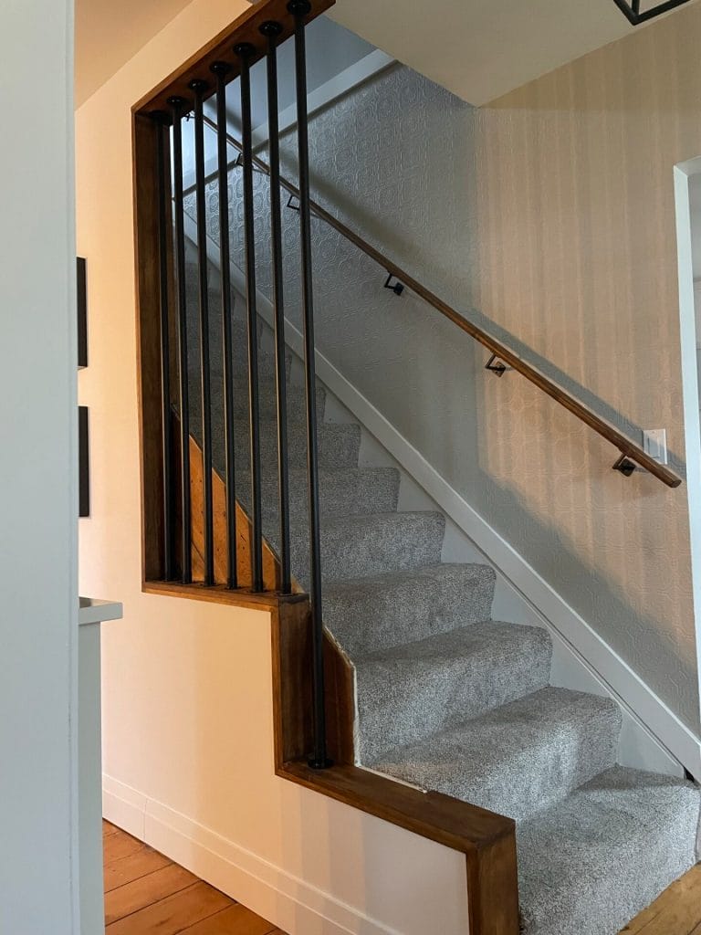 Craig's ceiling baluster staircase