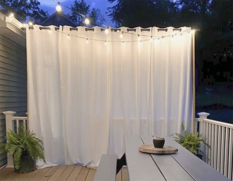 outdoor curtain rods