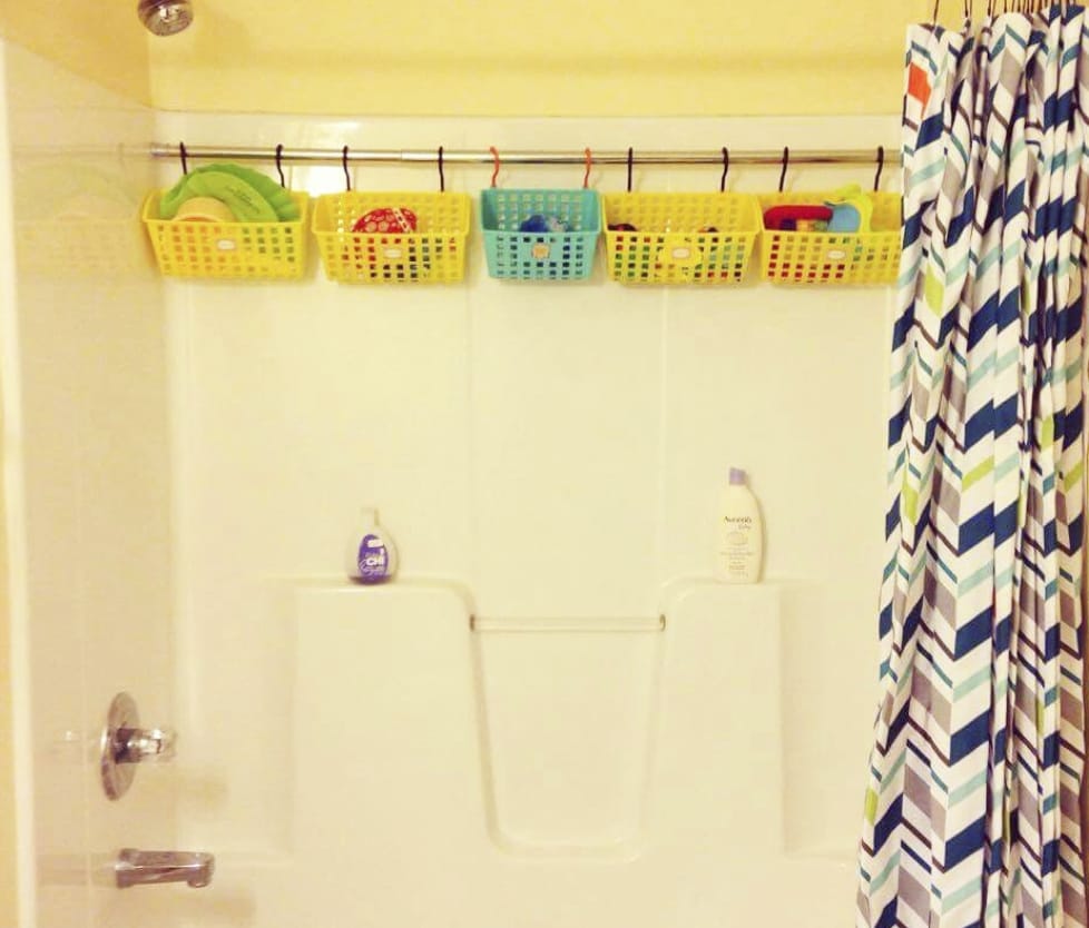 rangement DIY pour le bain