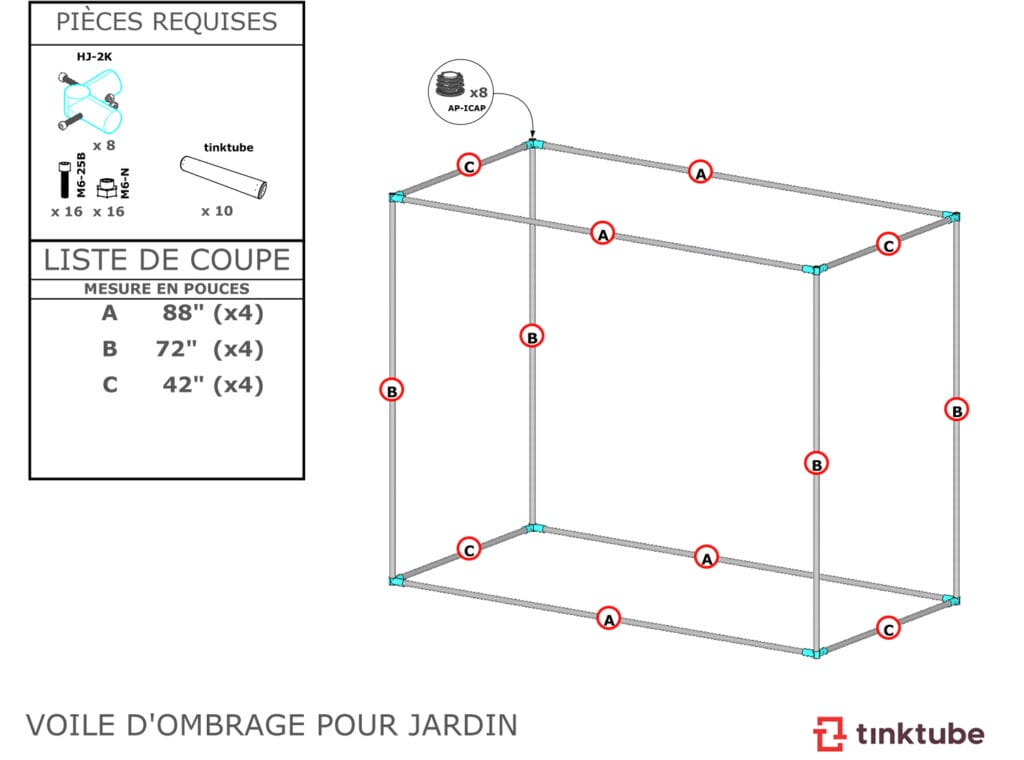 plan ombrage DIY pour le jardin