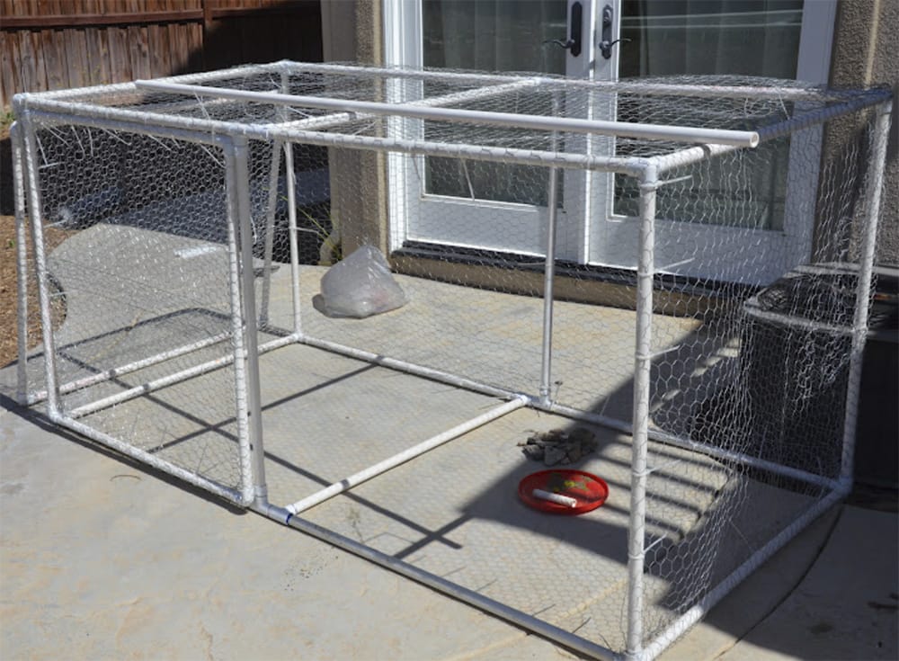 PVC garden cage DIY