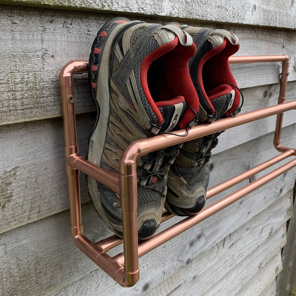 Wall mounted SHOE RACK - shoe rack build 