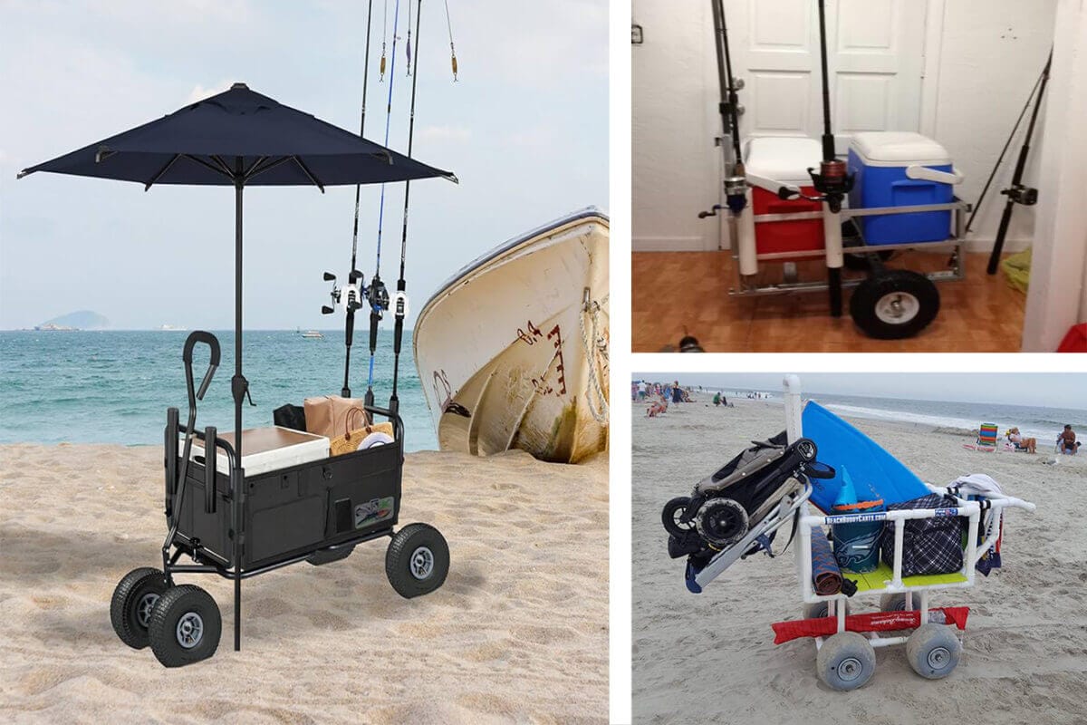 DIY PVC fishing cart 