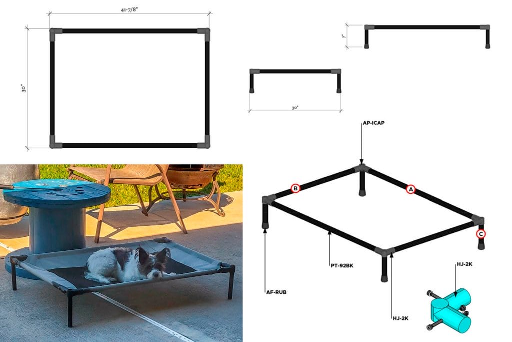 how to make a DIY dog bed - Free plan