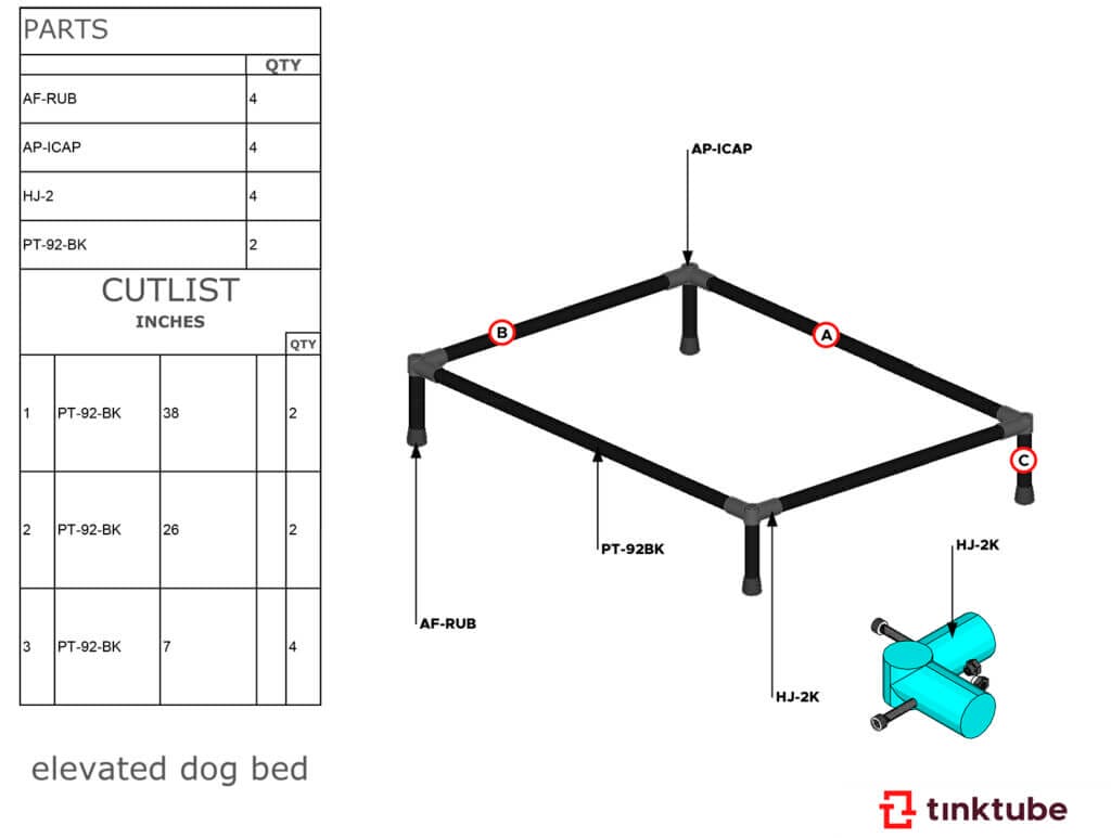 DIY dog bed plan